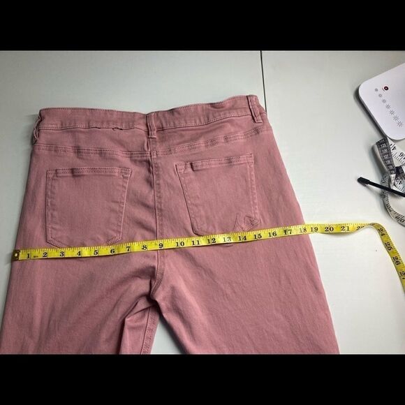 JULES & LEOPOLD,Pink Skinny Jeans, Lace Up ankles, Cropped - Picture 7 of 12